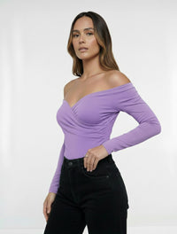 Body para Mujer Cuello Bandeja Manga Larga - Lauren