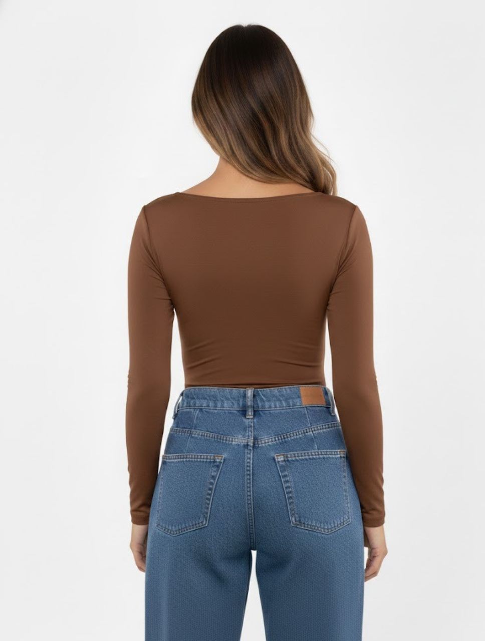 Body para Mujer Escote Redondo Manga Larga - Tahiti