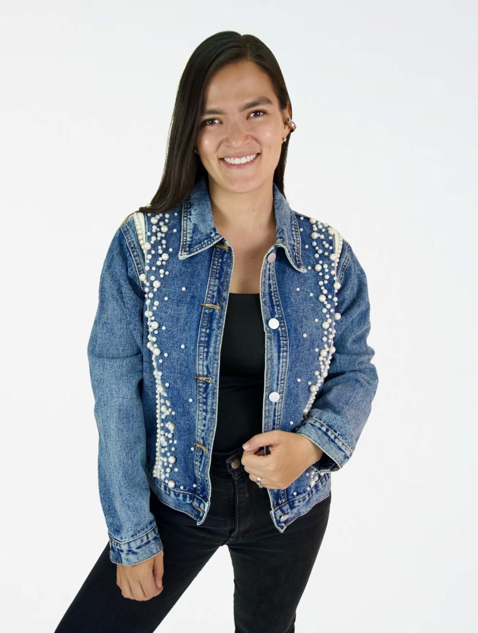 Chaqueta para Mujer Denim Perlas - The Explorer