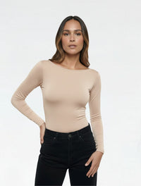 Body para Mujer Cuello Redondo Manga Larga - Rebeca