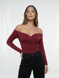 Body para Mujer Cuello Bandeja Manga Larga - Lauren