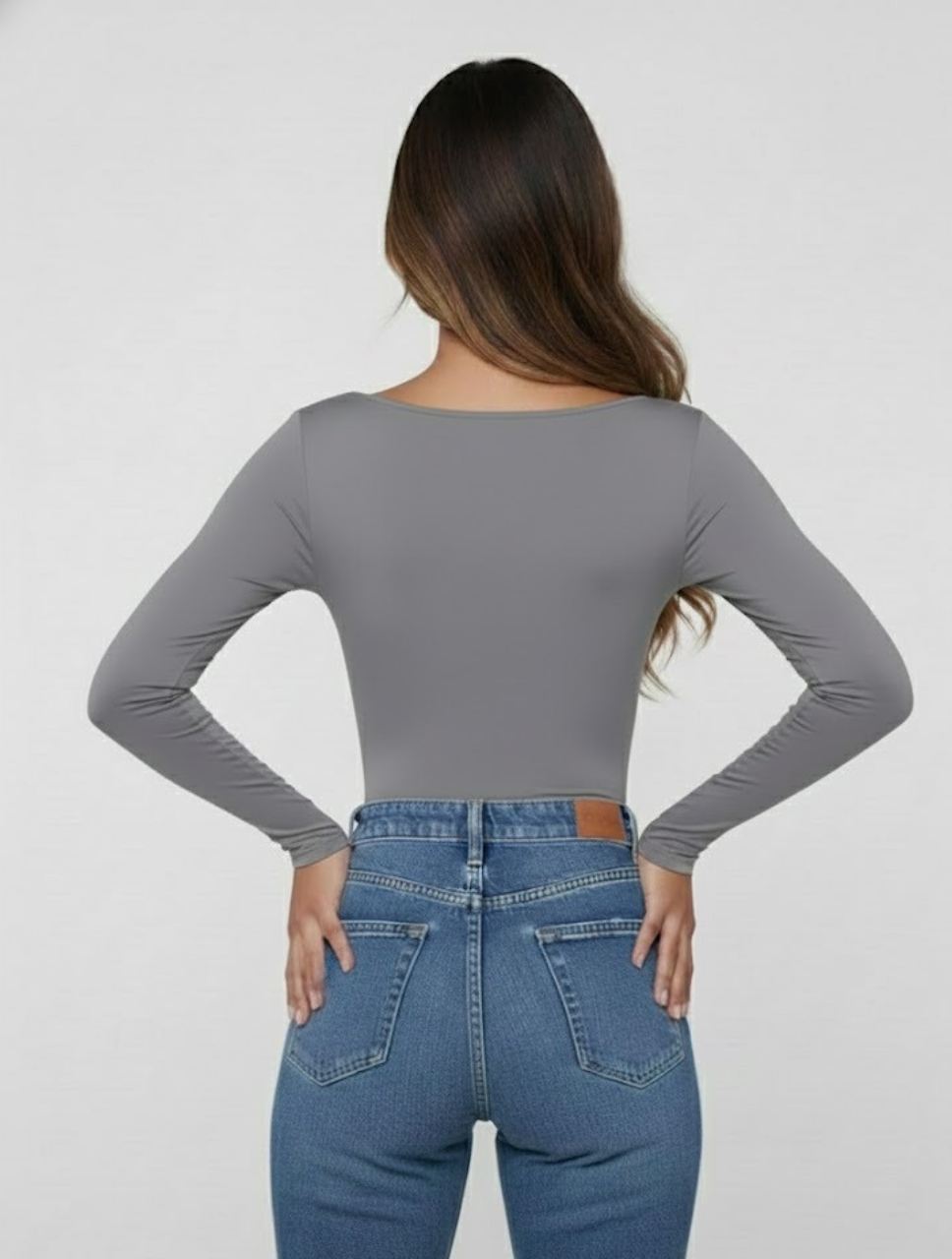 Body para Mujer Escote Redondo Manga Larga - Tahiti