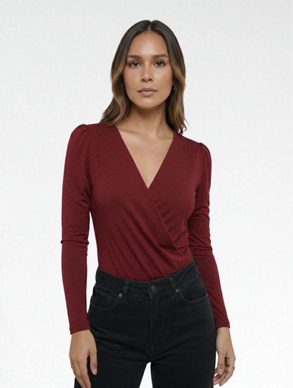 Body Para Mujer Cruzado The Clay Elegante Textura