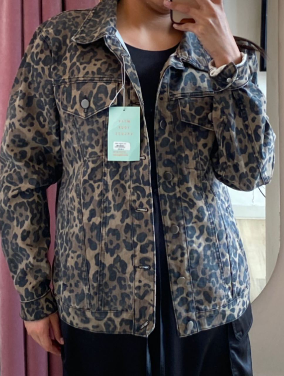 Chaqueta Para Mujer Oversized Estampado Animal Print  - The Amber