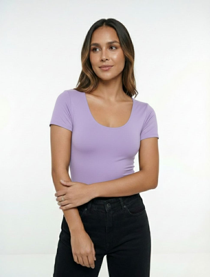 Body para Mujer Cuello Redondo The Dapper Hecho a Mano Textura