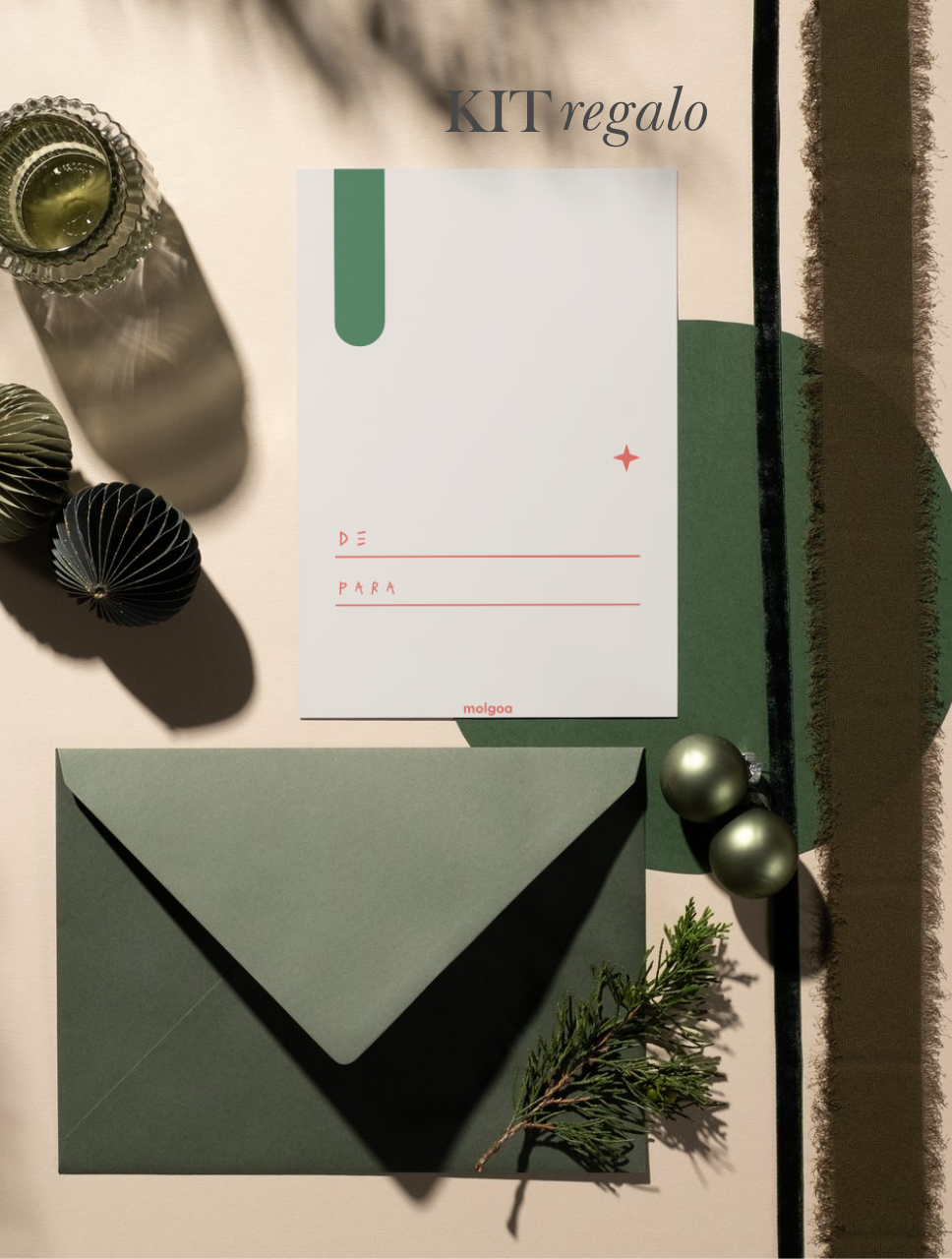 Kit Regalo: Empaque de Regalo + Tarjeta De-Para