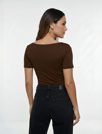 Body para Mujer Manga Corta Antoniette Colombiano Modelo