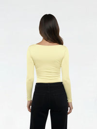 Body para Mujer Cuello Redondo Manga Larga - Rebeca