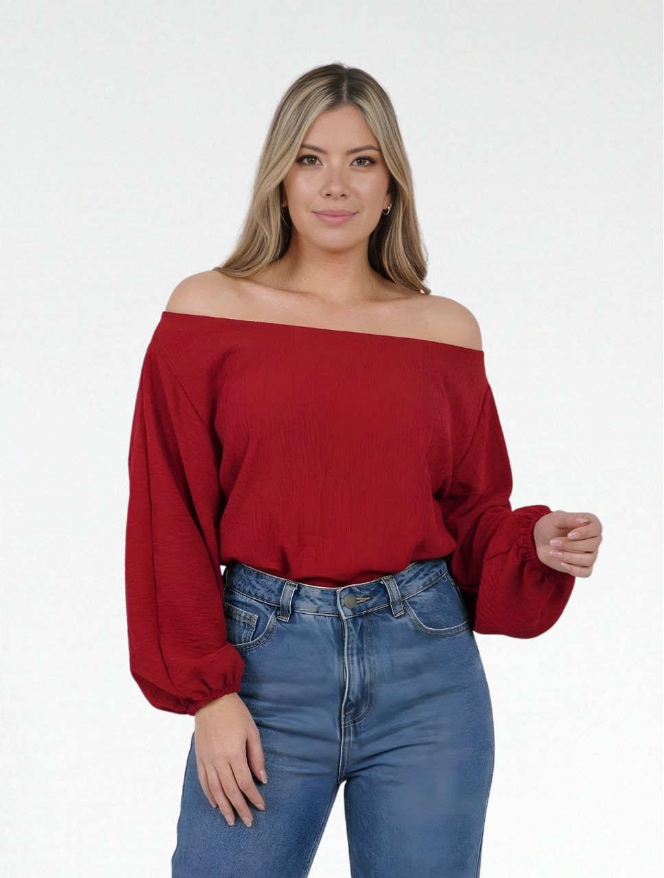 Blusa para Mujer Manga Larga Bombacha The Aura Artesanal Modelo