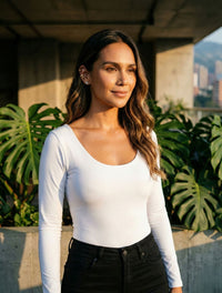 Body para Mujer Escote Redondo Manga Larga - Tahiti