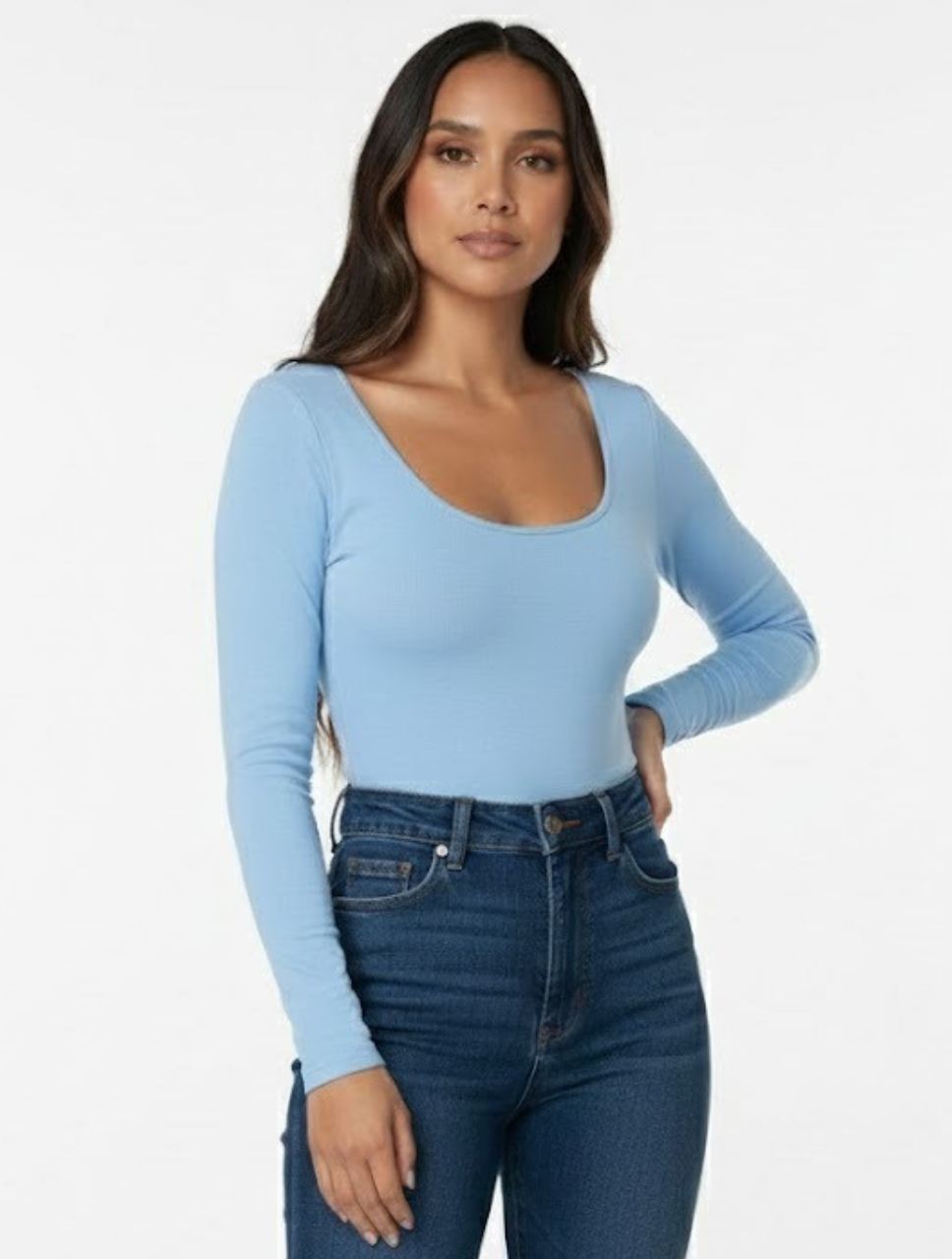 Body para Mujer Escote Redondo Manga Larga - Tahiti