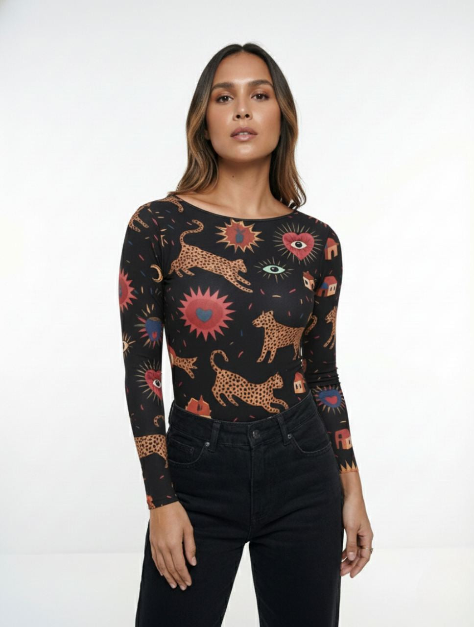 Body para Mujer Estampado The Jaguar Artesanal Diseño