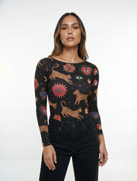 Body para Mujer Estampado The Jaguar Artesanal Diseño