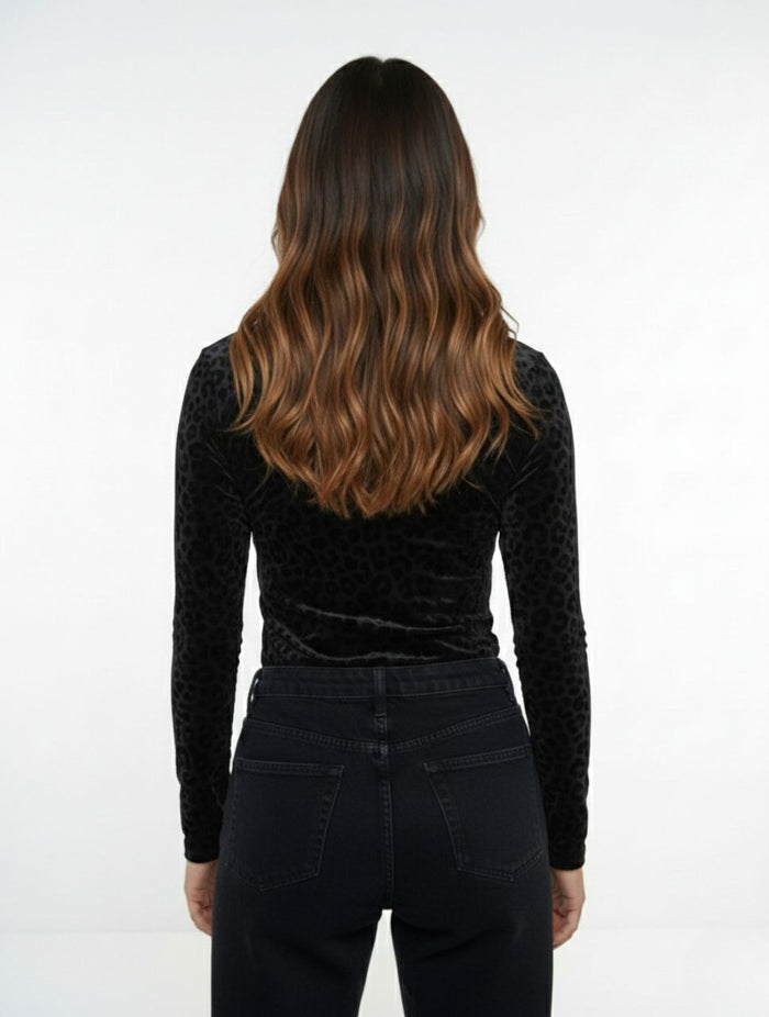 Body Para Mujer Mesh Cuello Medio The Muse Exclusivo Estilo