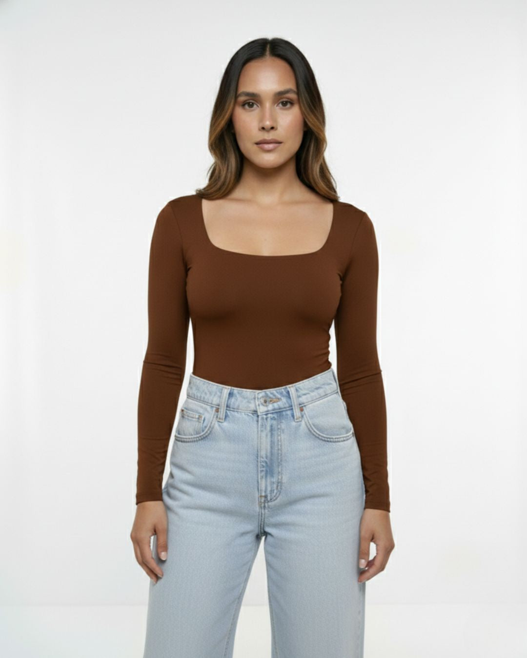 Body para Mujer Escote Cuadrado Manga Larga - Moscú