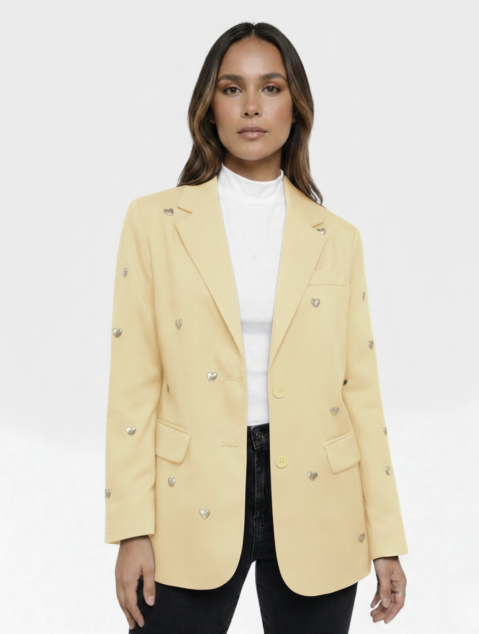 Blazer Para Mujer Corazones The Master Premium Modelo