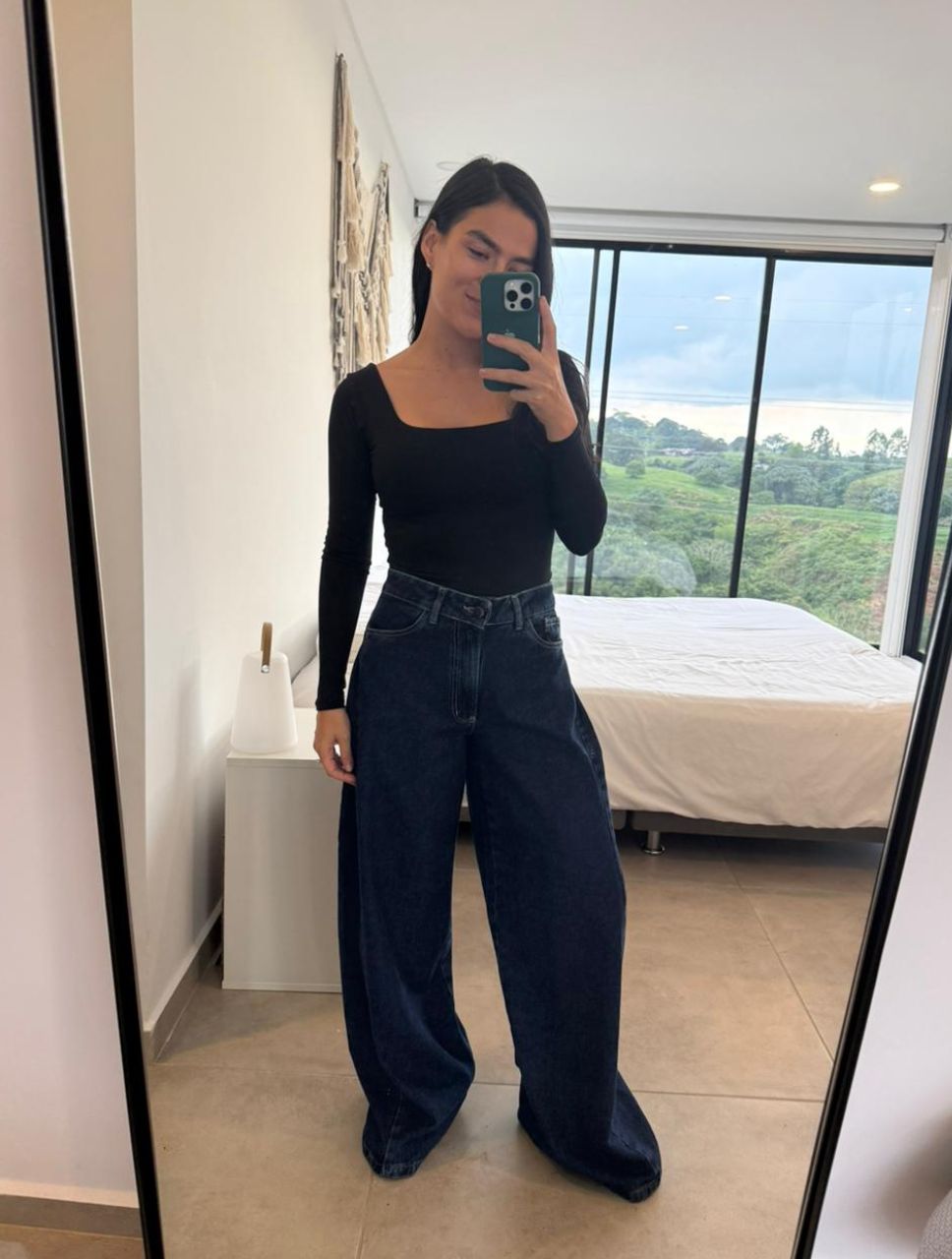 Pantalón Jean Palazzo Para Mujer - The Italico