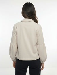 Chaqueta Manga Globo Tela Acanalada - The Puff