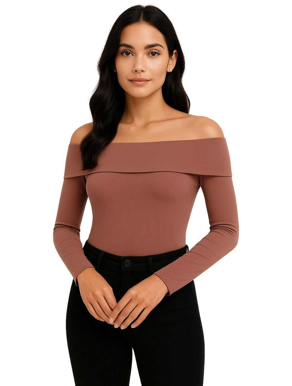 Body para Mujer Cuello Bandeja Manga Larga - The Local