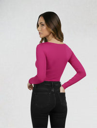 Body para Mujer Escote Cruzado Manga Larga - Adele