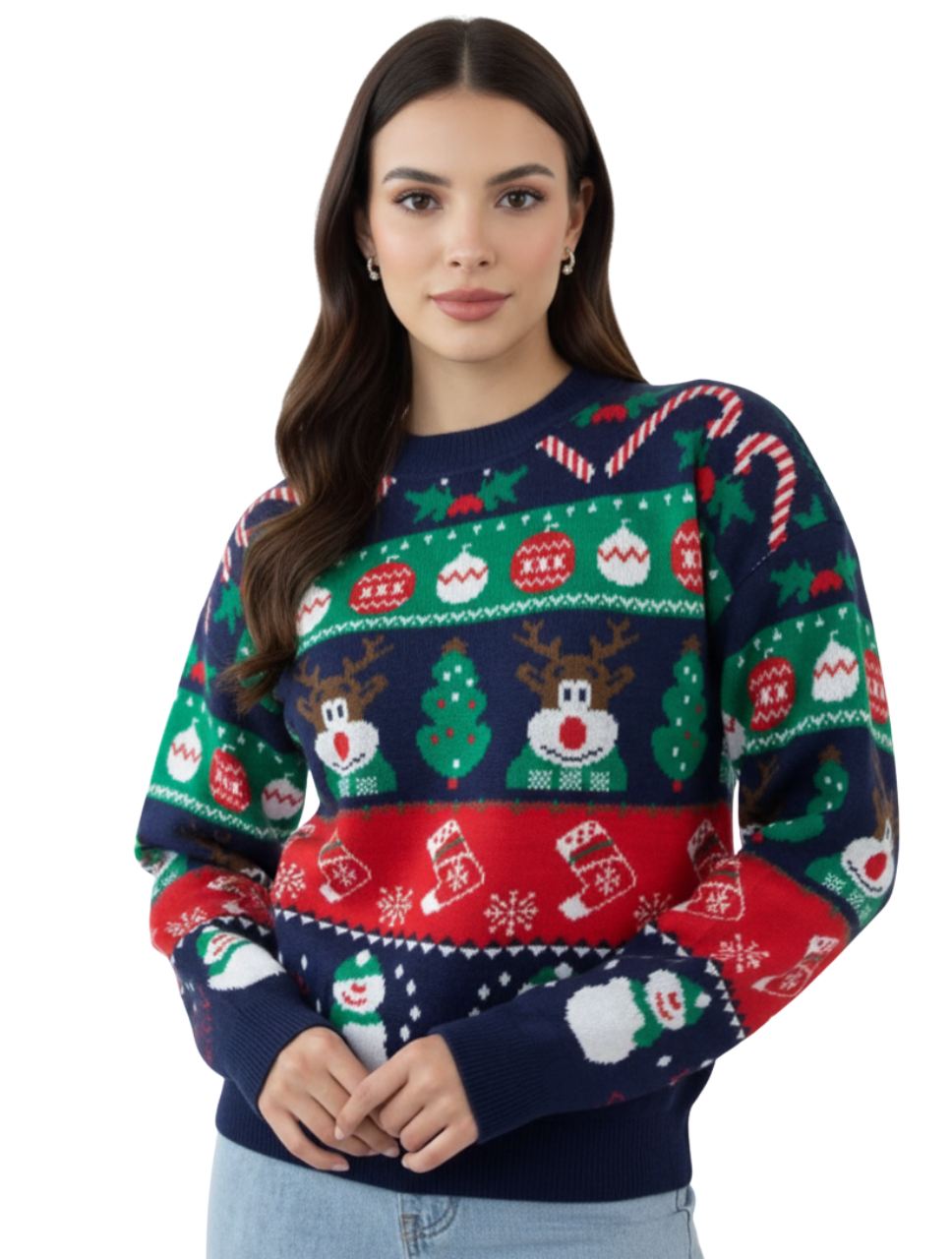 Saco Cuello Redondo Unisex - Saco Navidad Let It Snow