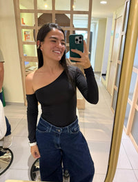 Body Para Mujer Escote Asimetrico The Bliss Colombiano Look