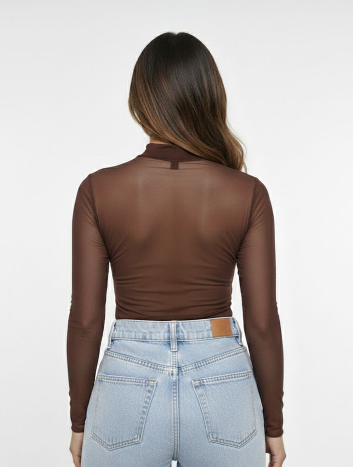 Body Para Mujer Mesh Cuello Medio The Balance Exclusivo Estilo