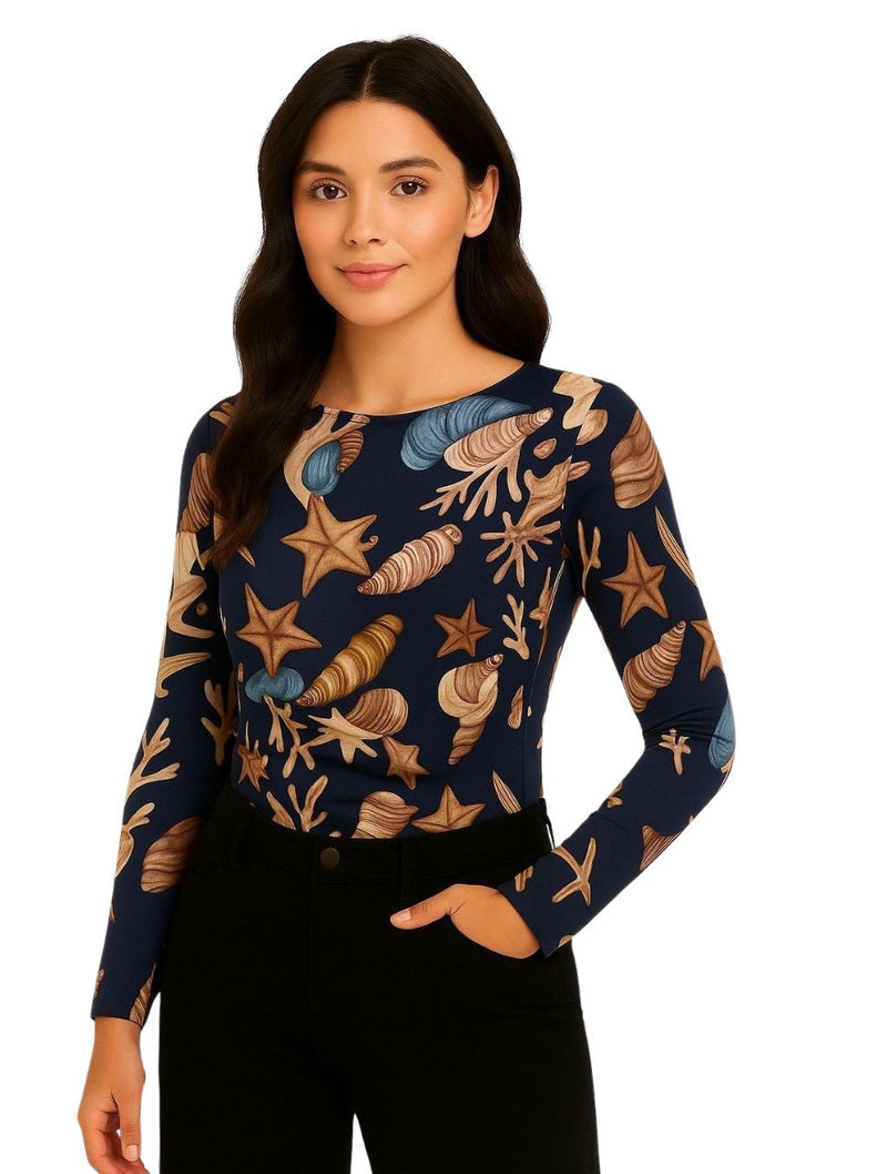 Body para Mujer Estampado Marino - The Caribbean