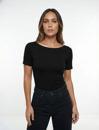 Body para Mujer Manga Corta Antoniette Artesanal Diseño