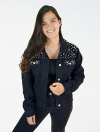 Chaqueta para Mujer Denim Perlas - The Cheetah