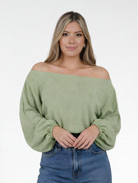Blusa para Mujer Manga Larga Bombacha The Aura Original Detalle