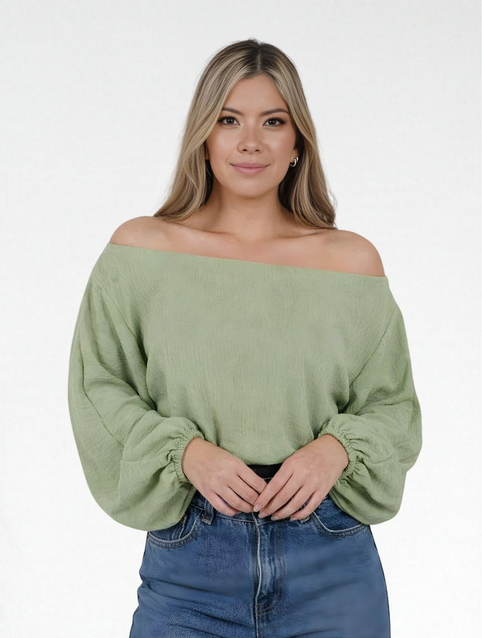 Blusa para Mujer Manga Larga Bombacha The Aura Original Detalle