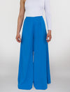 Pantalón para Mujer Azul Tipo Palazzo Tiro Alto  - The Alpha Azul