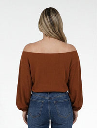 Blusa para Mujer Manga Larga Bombacha The Aura Elegante Detalle