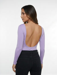 Body Para Mujer Escote Redondo en Espalda The Essential Colombiano Textura