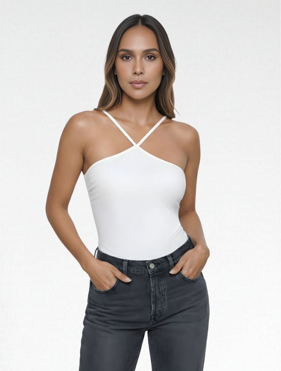 Body Para Mujer Manga Siza Tiras - The Rio