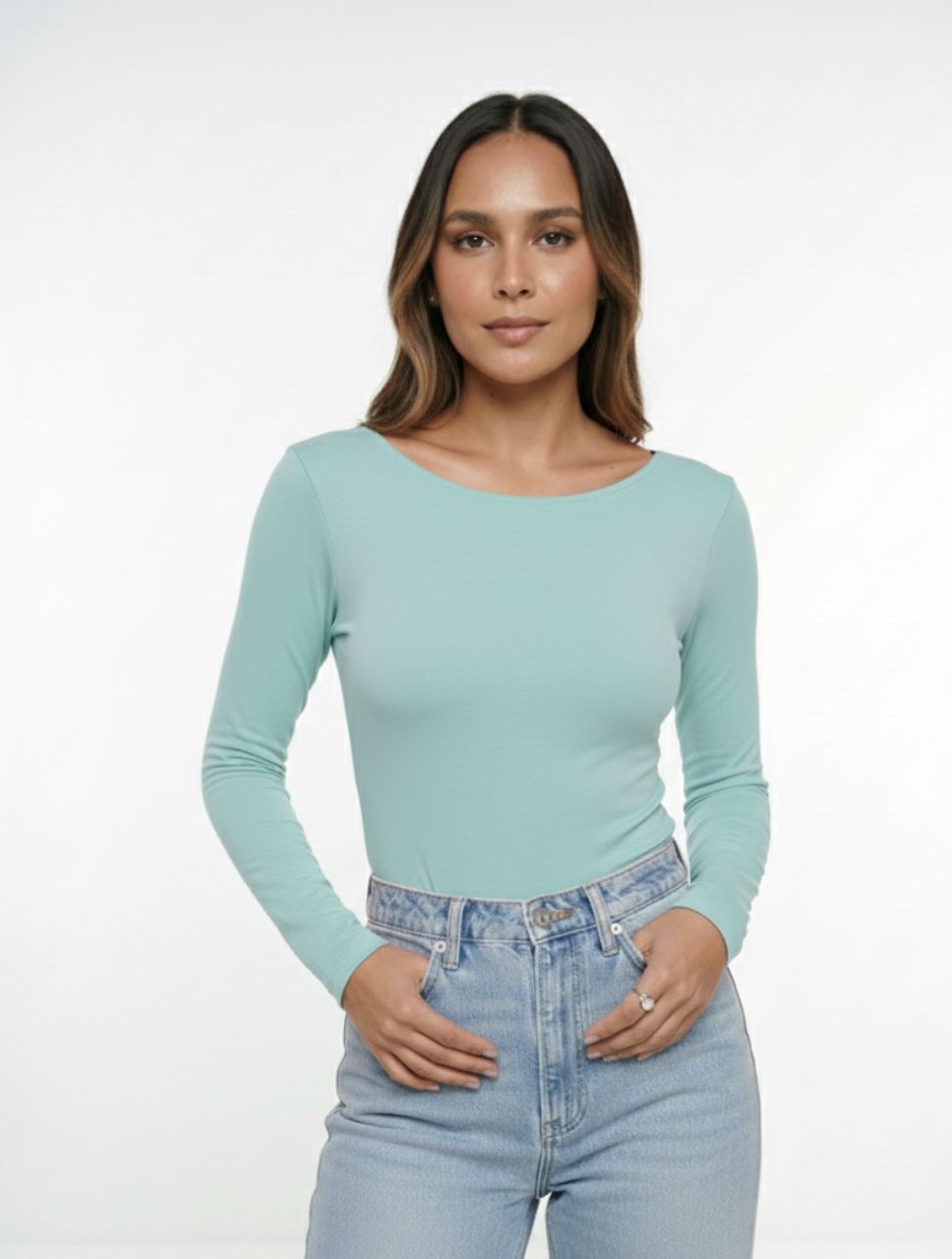 Body Para Mujer Escote Redondo en Espalda The Essential Colombiano Acabado