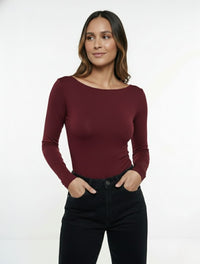 Body Para Mujer Escote Redondo en Espalda The Essential Elegante Look