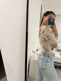 Body para Mujer Estampado de Corazones y Plantas - The Grounded