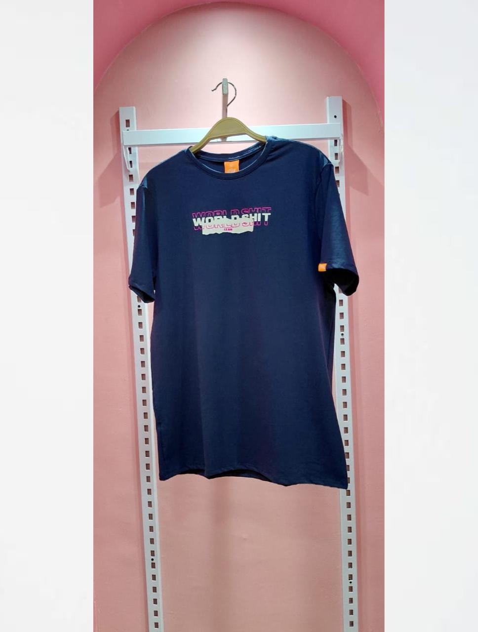 38. Camiseta Azul Floww En Perfecto Estado Colombiano Look