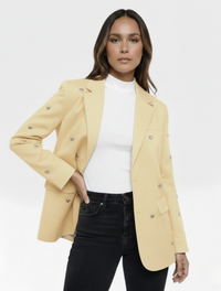 Blazer Para Mujer Corazones The Master Hecho a Mano Acabado