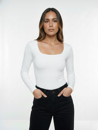 Body para Mujer Escote Cuadrado Manga Larga - Moscú