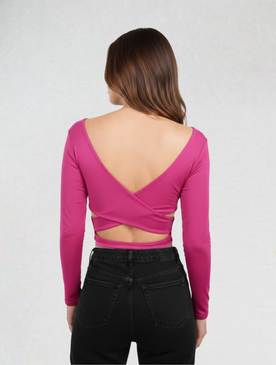 Body para Mujer Escote Cruzado Manga Larga - Adele