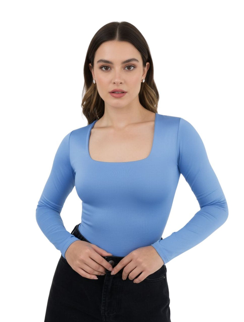 Body para Mujer Escote Cuadrado Manga Larga - Moscú