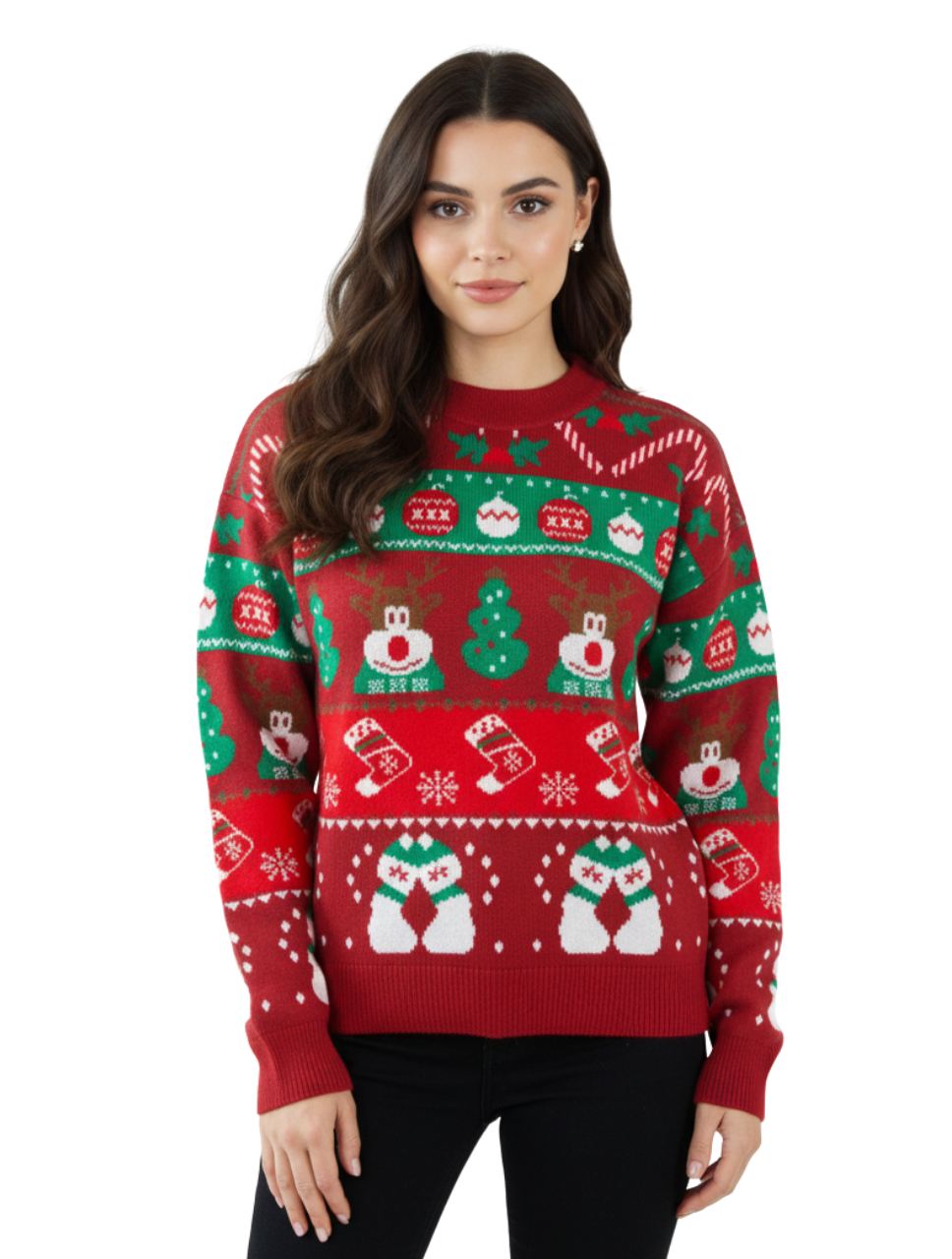 Saco Cuello Redondo Unisex - Saco Navidad Let It Snow