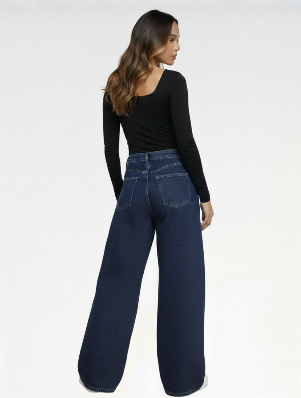 Pantalón Jean Palazzo Para Mujer - The Italico