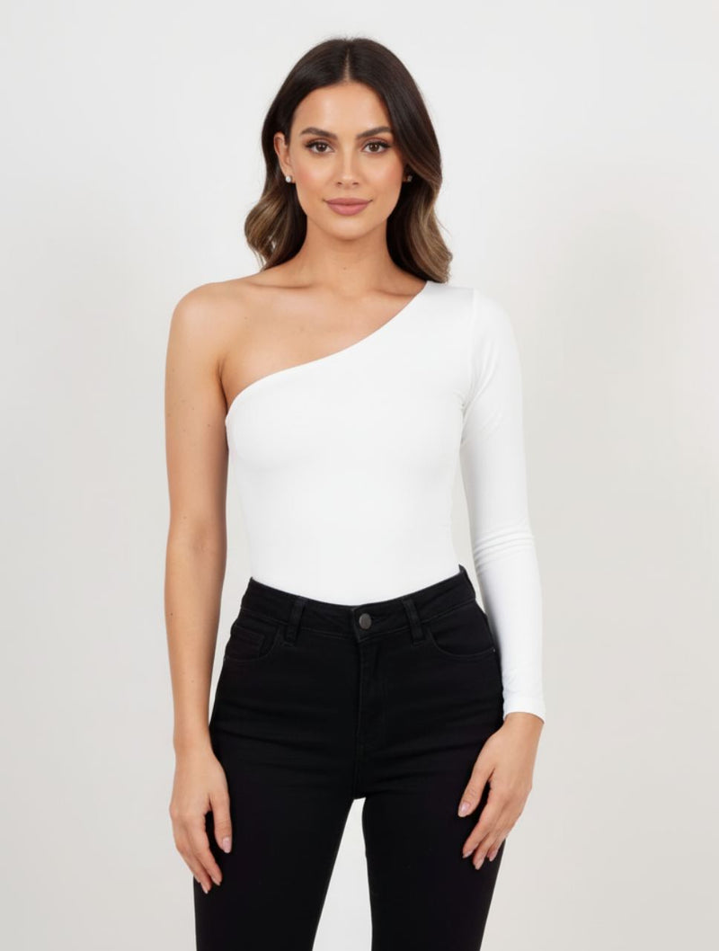 Body para Mujer Escote Asimétrico Manga Larga - The Sunshine