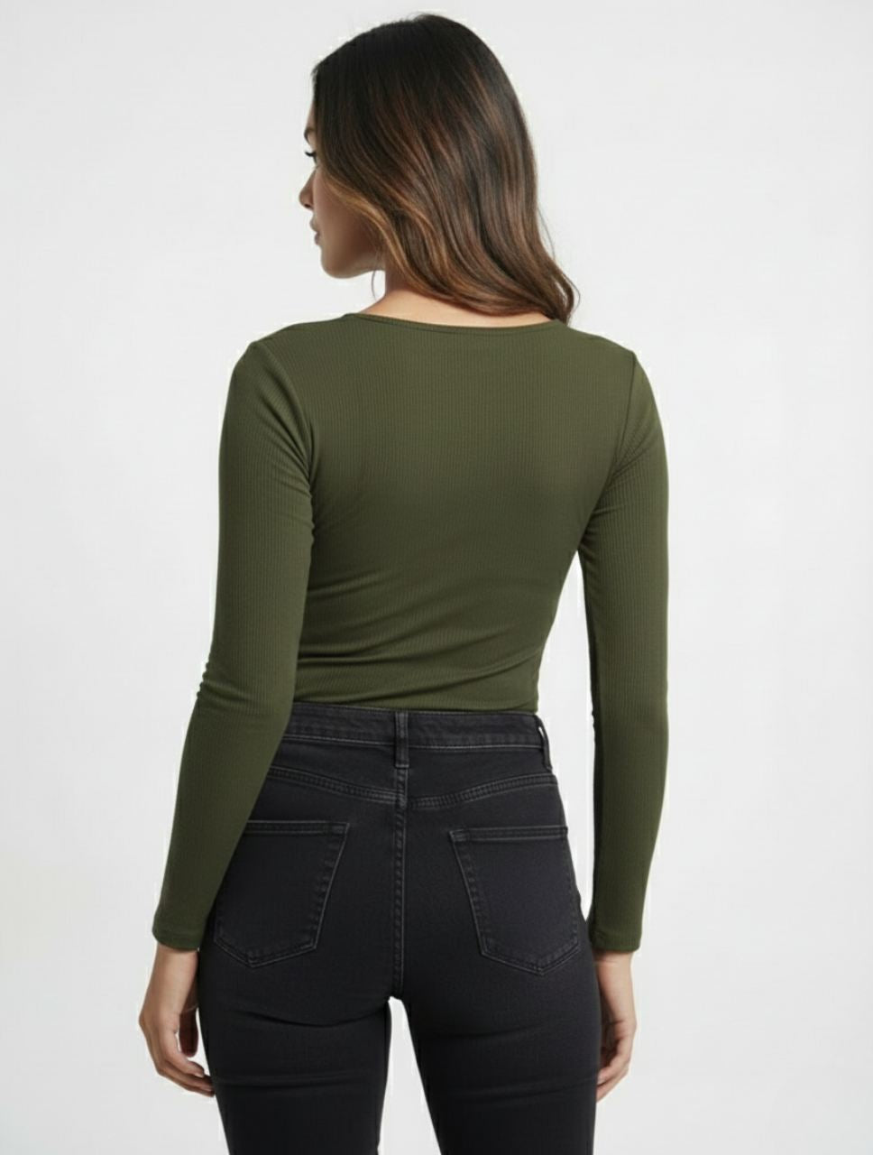 Body para Mujer Escote Cruzado Manga Larga - Adele