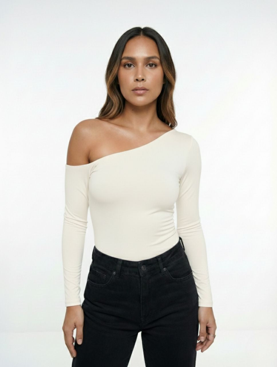 Body Para Mujer Escote Asimetrico The Bliss Elegante Textura