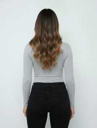 Body para Mujer Escote Redondo Manga Larga Tahiti Elegante Modelo